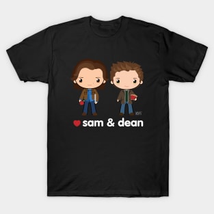 Love Sam & Dean - Supernatural T-Shirt